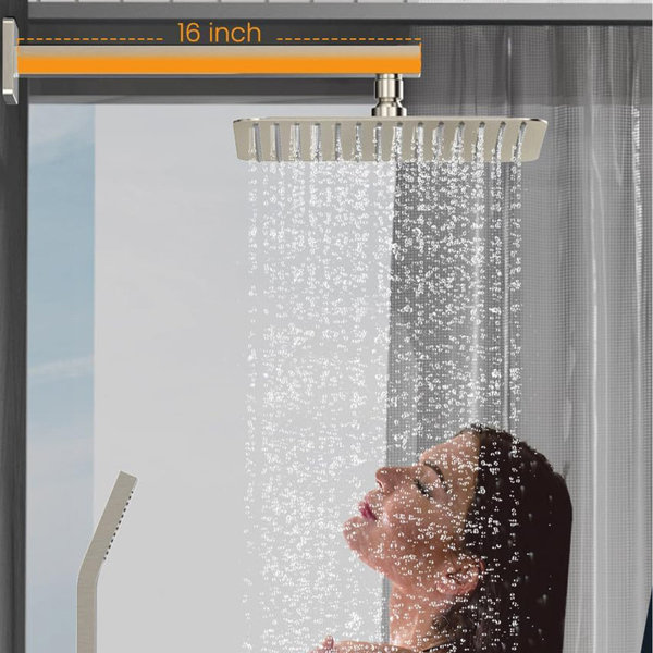 JASODI Handheld Shower Head ‎1.75 Gallons Per Minute GPM Wayfair